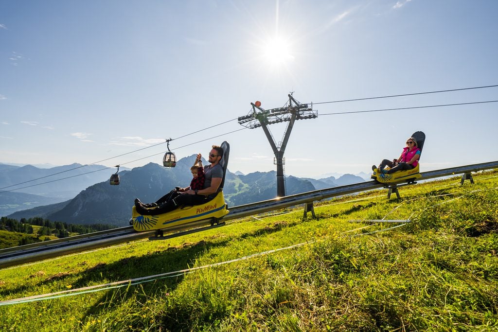 Rodelen bij Pendolino in Karinthië